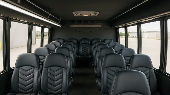 Interior of Delaware Party Bus Company's 30 Passenger Minibus in Delaware