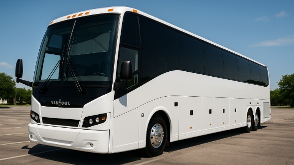 Exterior of Delaware Party Bus Company's 51 Passenger Charter Bus in Delaware