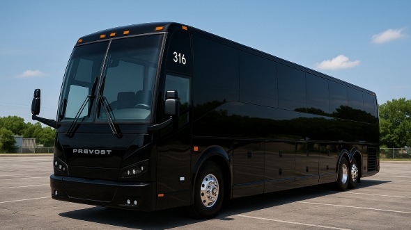 Exterior of Delaware Party Bus Company's 54 Passenger Charter Bus in Delaware