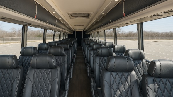 delaware 54 passenger charter bus interior